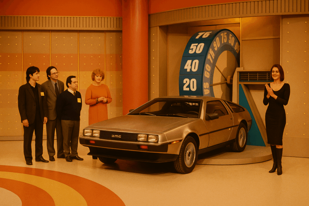La Delorean alla Ruota Della Fortuna